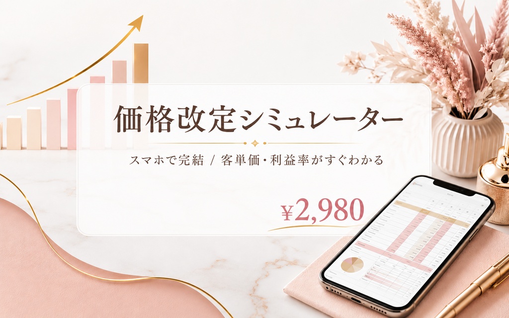 個人サロン向け 価格改定シミュレーター