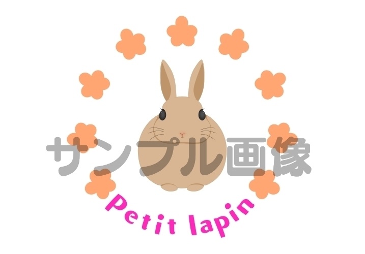 うさぎロゴ風トートバッグ