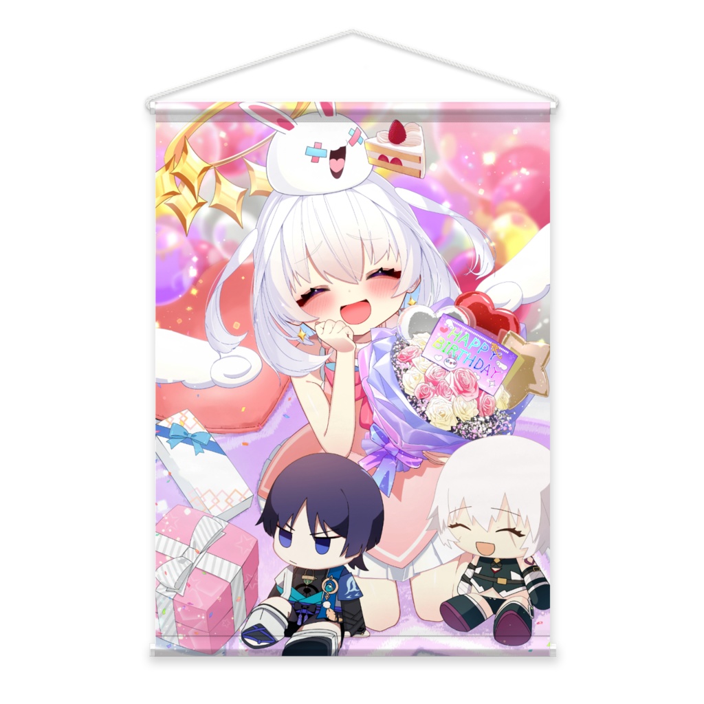 白神らび2024誕生日記念グッズタペストリー1