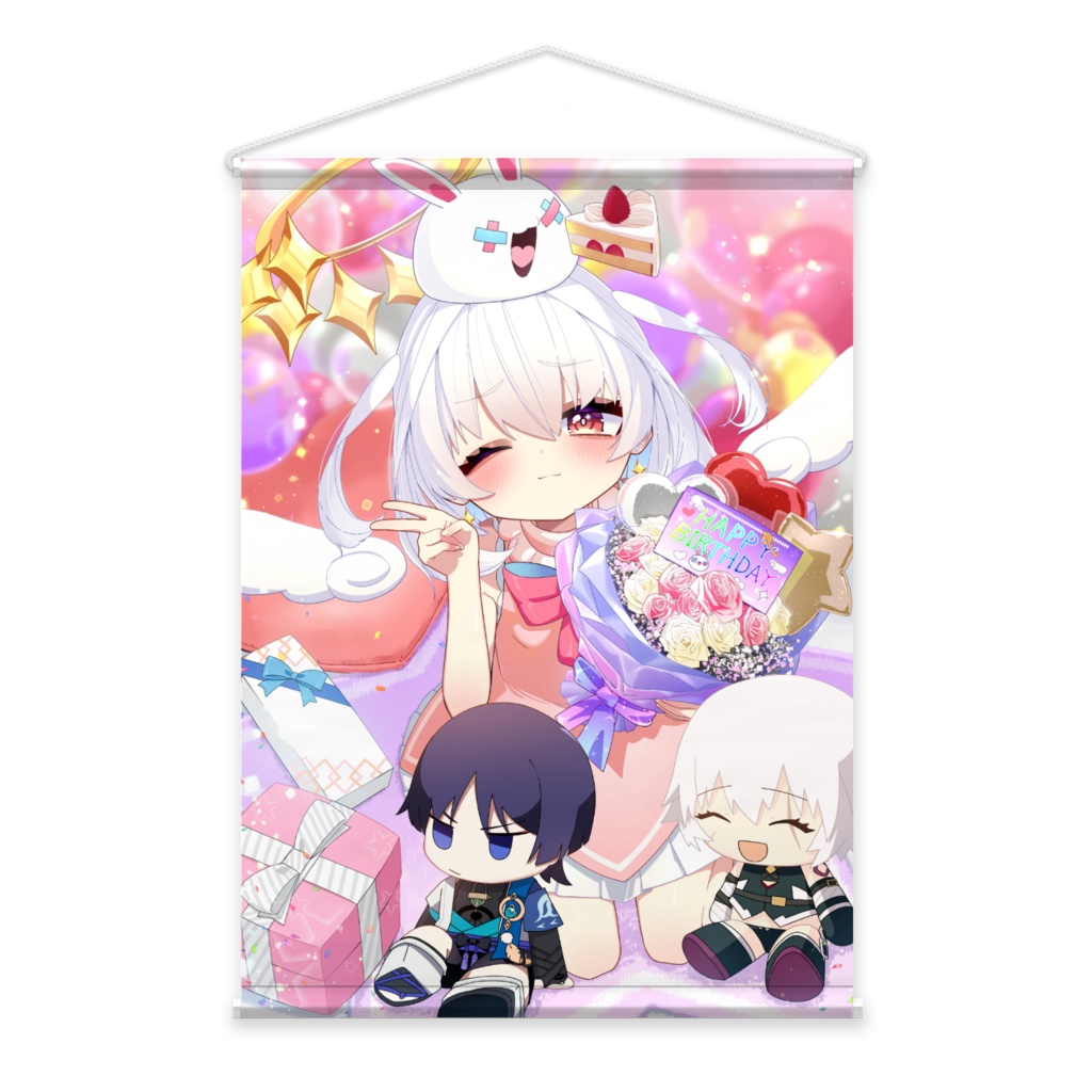 白神らび2024誕生日記念グッズタペストリー2