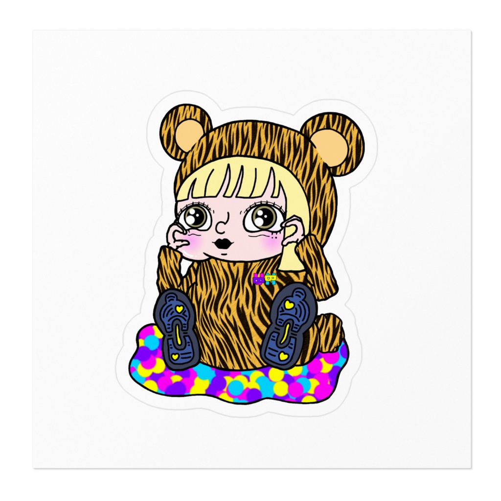 くまさんべいびステッカー