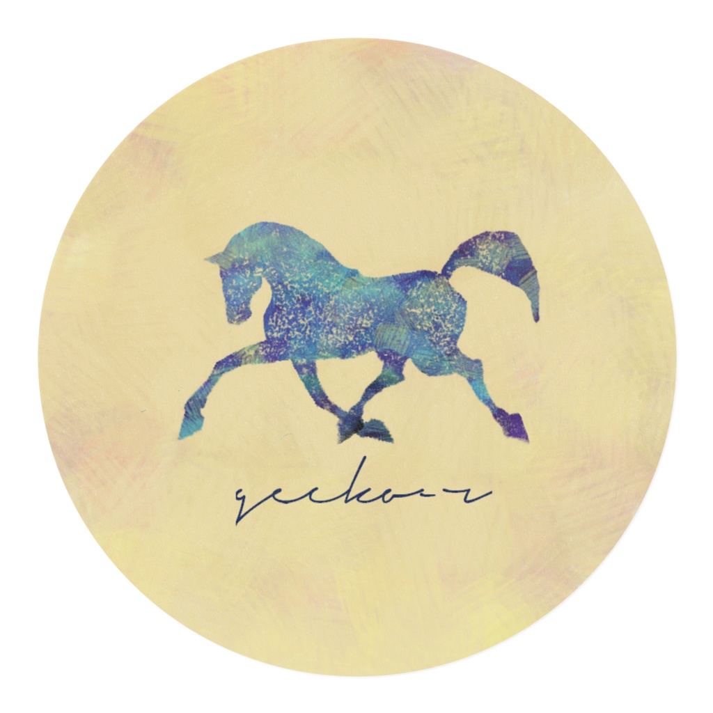 駆ける馬たちのマスキングテープ15mm