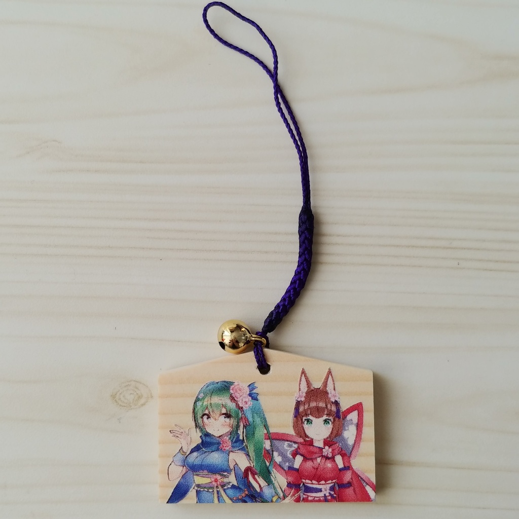 菜月はな × りとこ 地元埼玉県産木製ストラップ