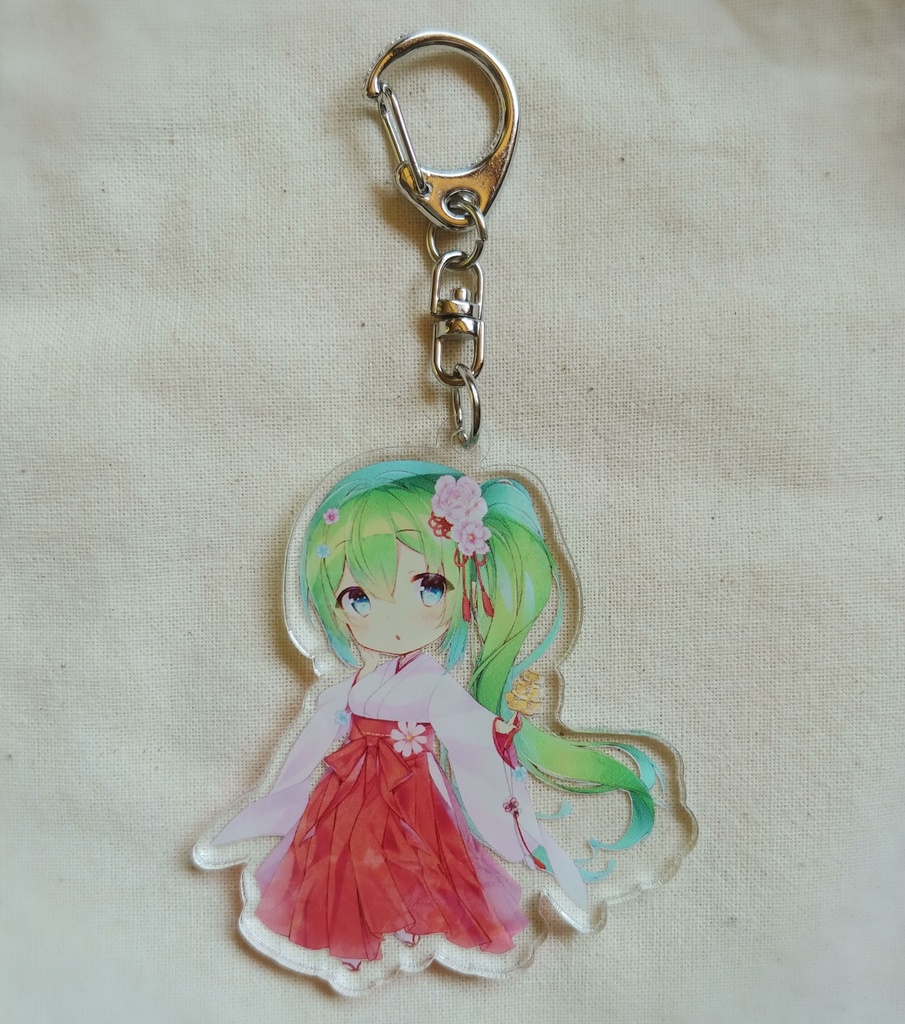 菜月はな巫女装束Ver.アクリルキーホルダー