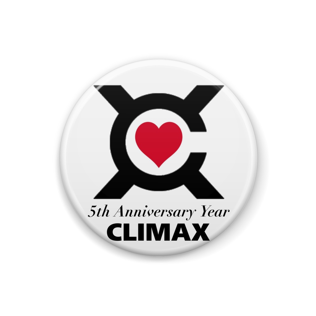 CLIMAX5周年記念缶バッジ
