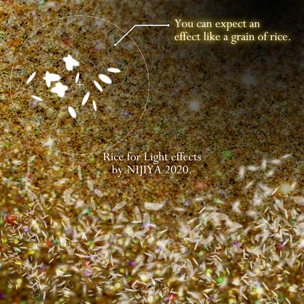【PS&クリスタ用】光の粒ブラシ