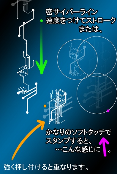 【クリスタ用】サイバーラインブラシVer.1