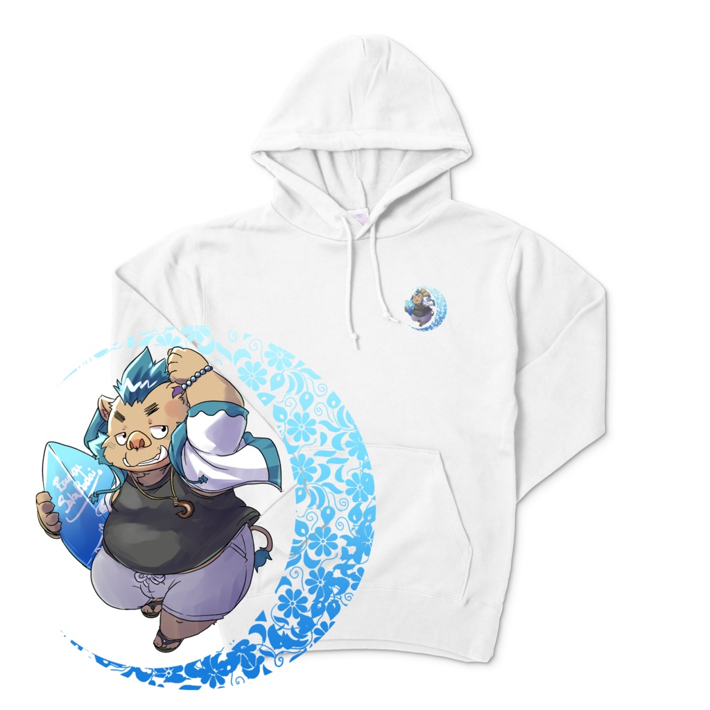 ゴウリョウ 夏服絵 パーカー