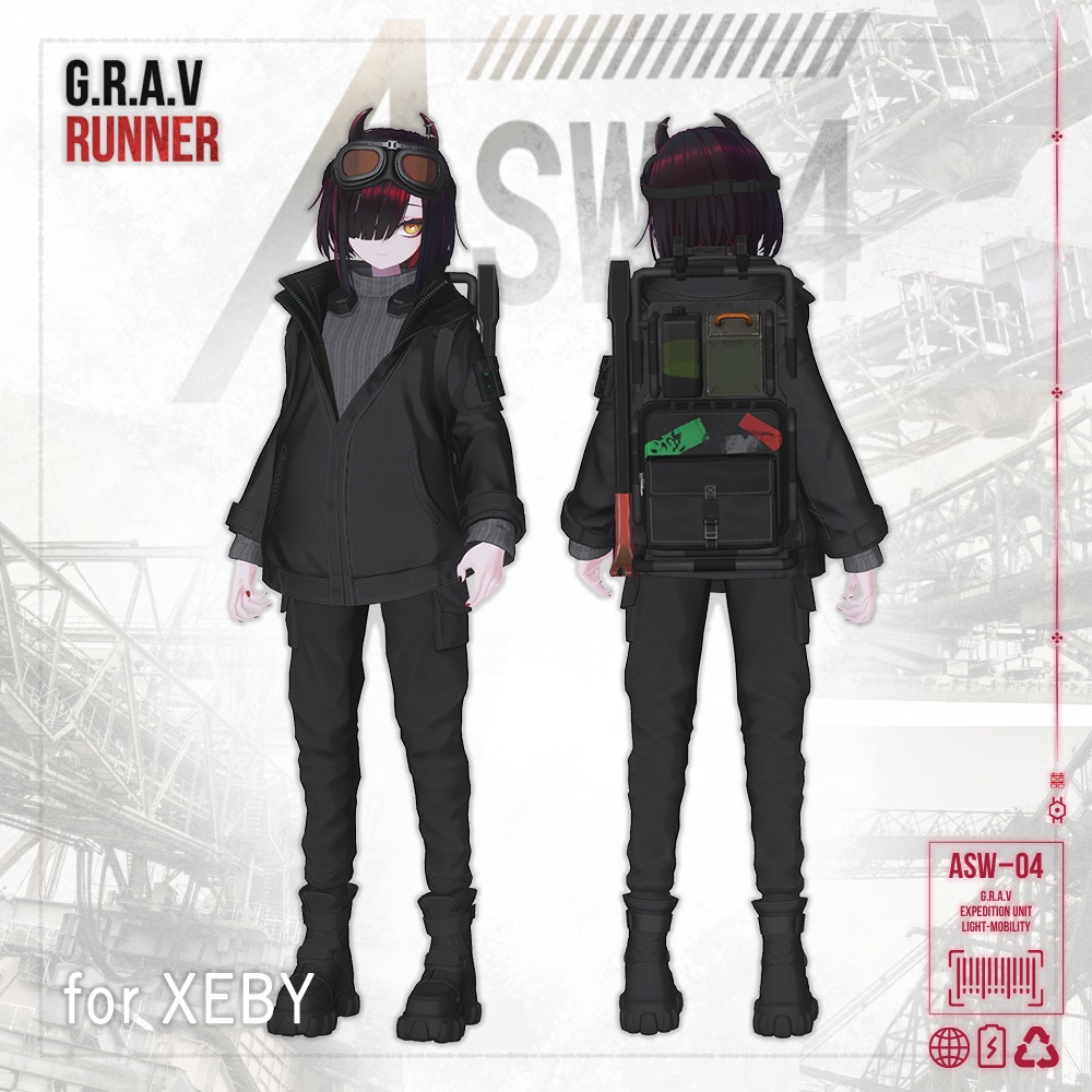 ASWー04『G.R.A.V RUNNER 』 【8アバターセミ対応】