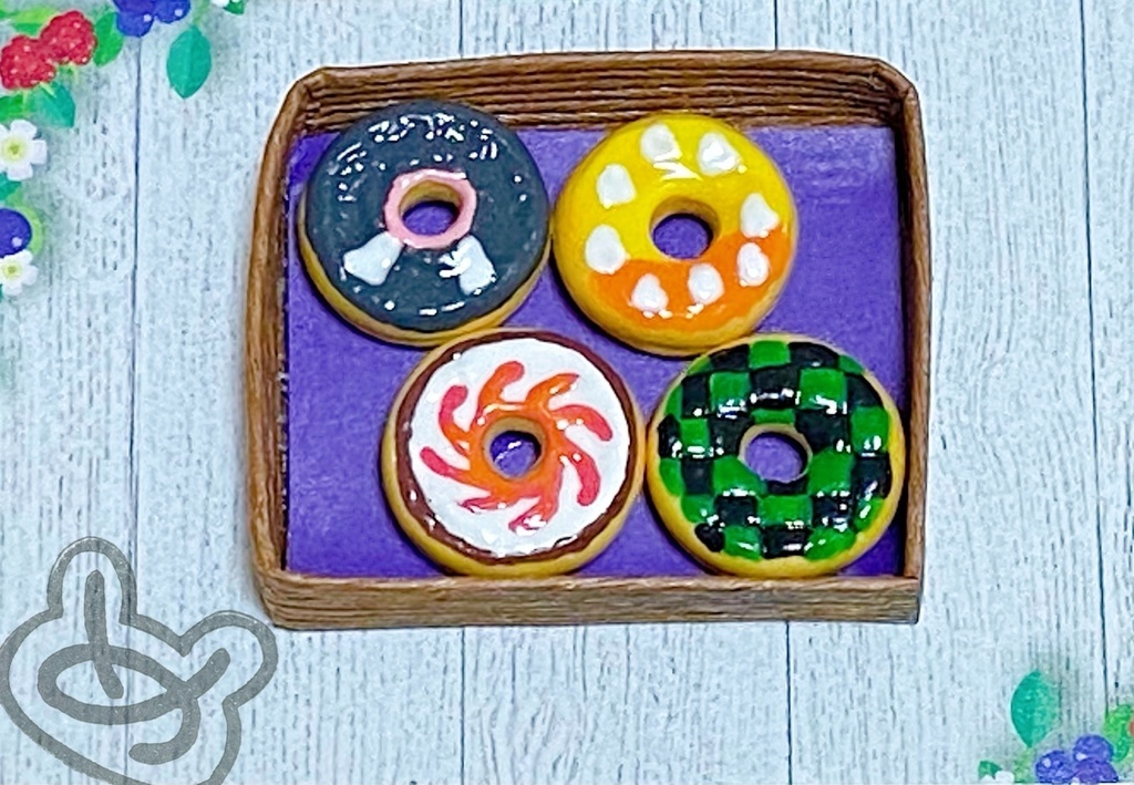 かまぼこ隊と柱たちのドーナツ(鬼滅の刃)