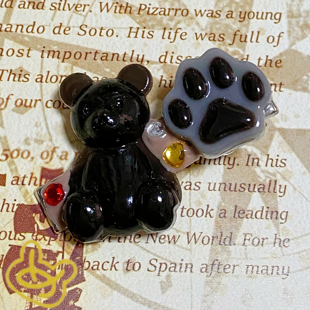 くまさんちょこヘアピン