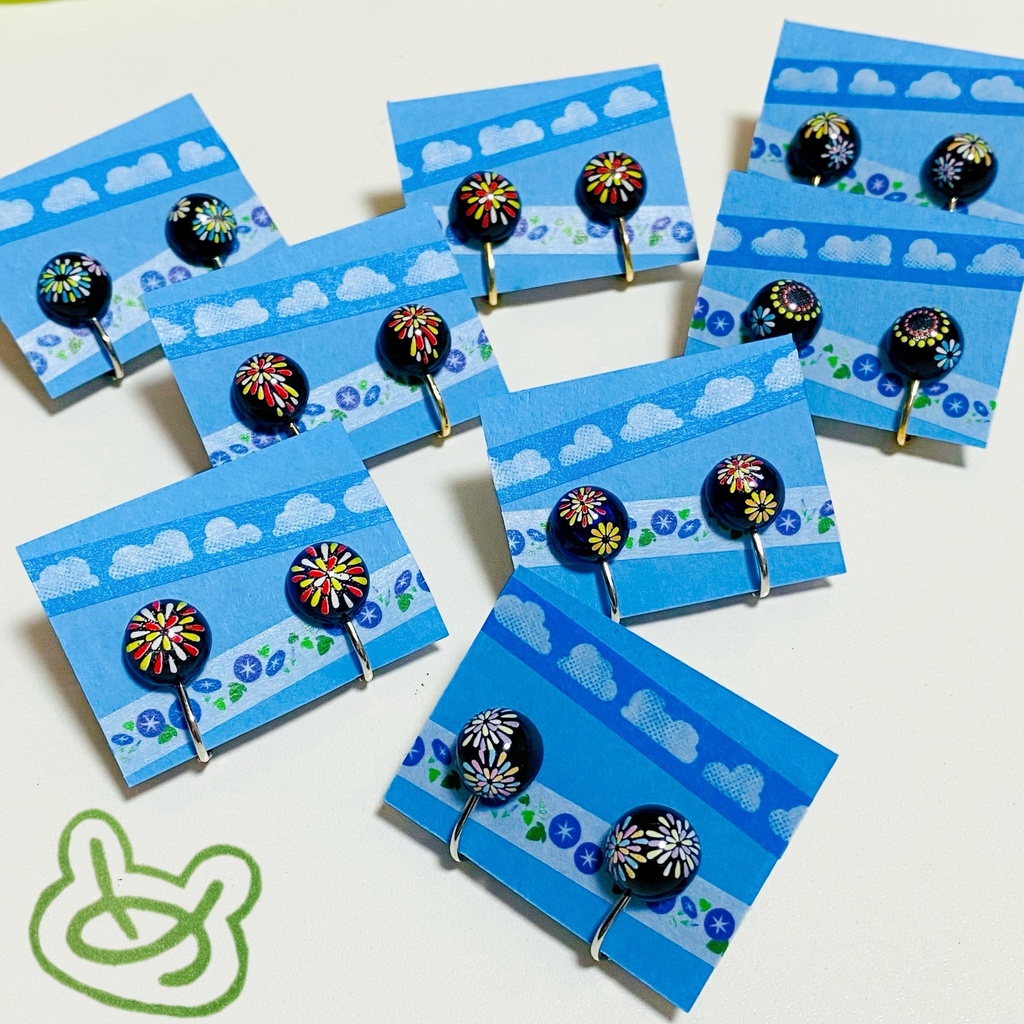 夏の風物詩イヤリング