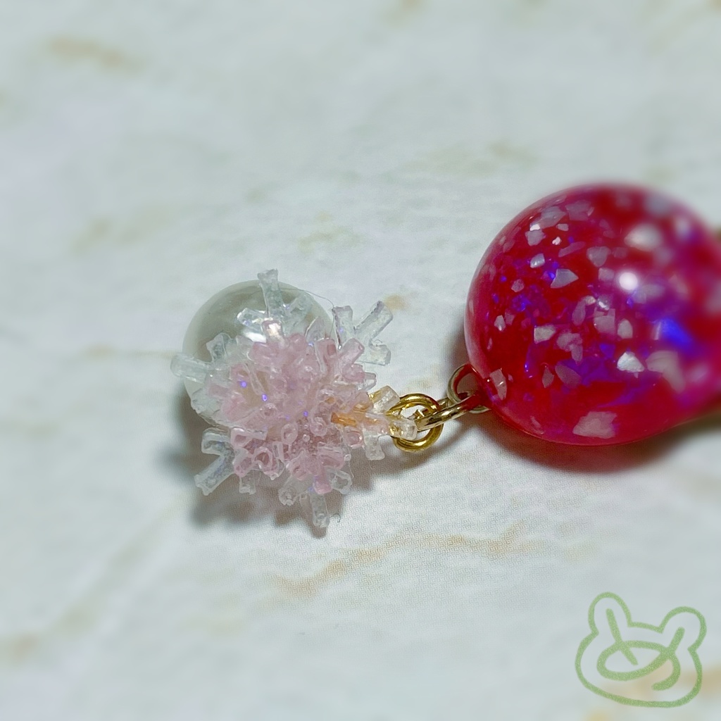 雪結晶ヘアピン