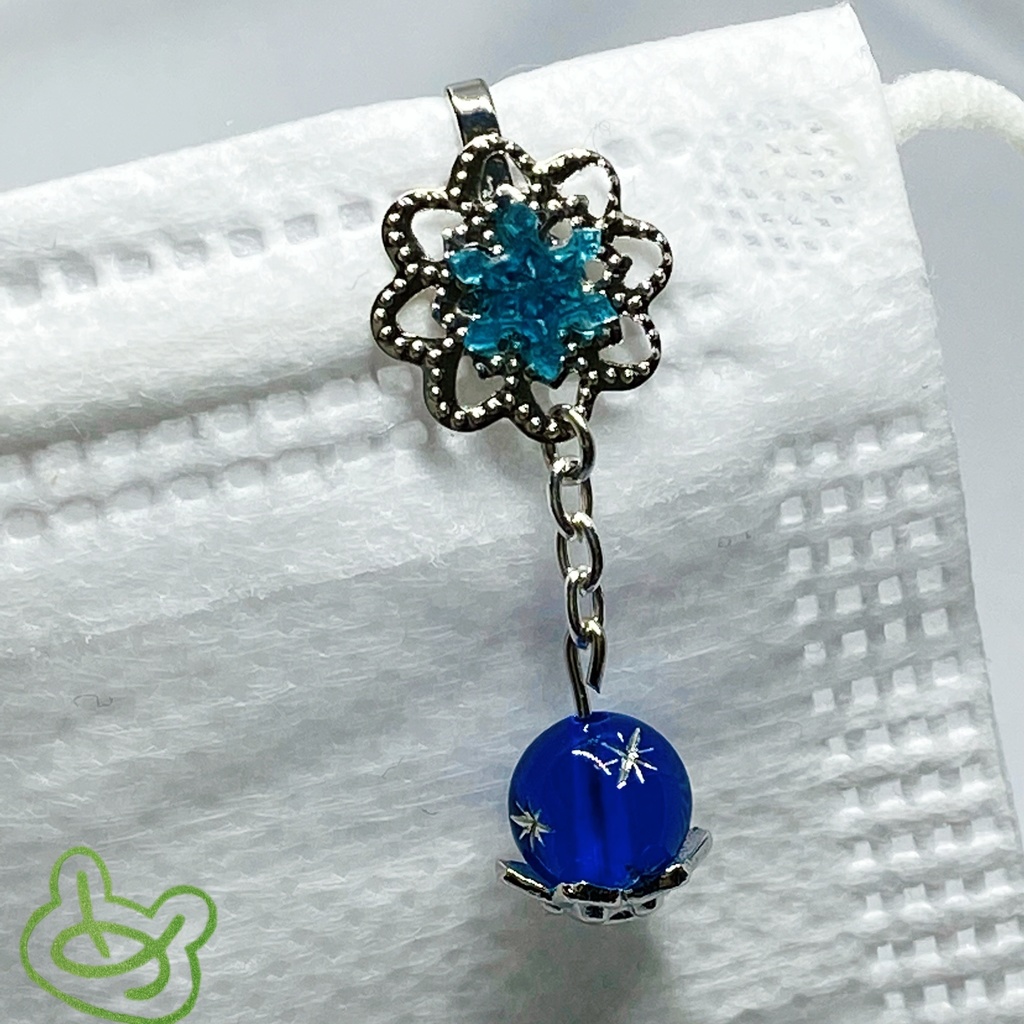 雪結晶マスクチャーム