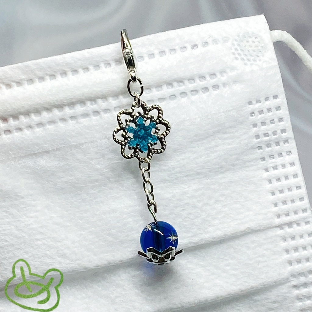 雪結晶マスクチャーム