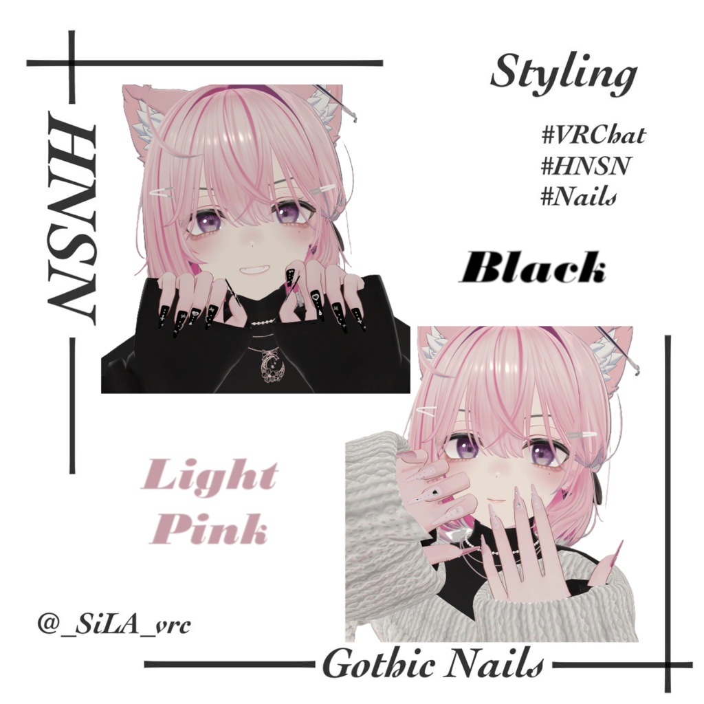 ð©µ1é±éç¡æé
åžð©µãVRChatåã3Dãã€ã«ãGothic-Nails ã8Avatar察å¿ã