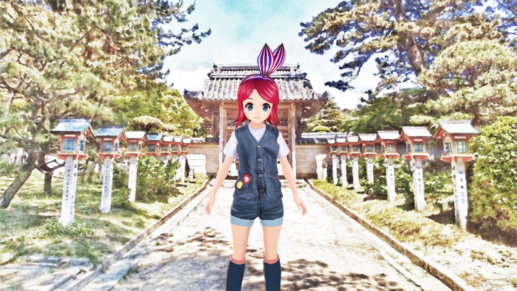 住吉神社の参道(北向き)