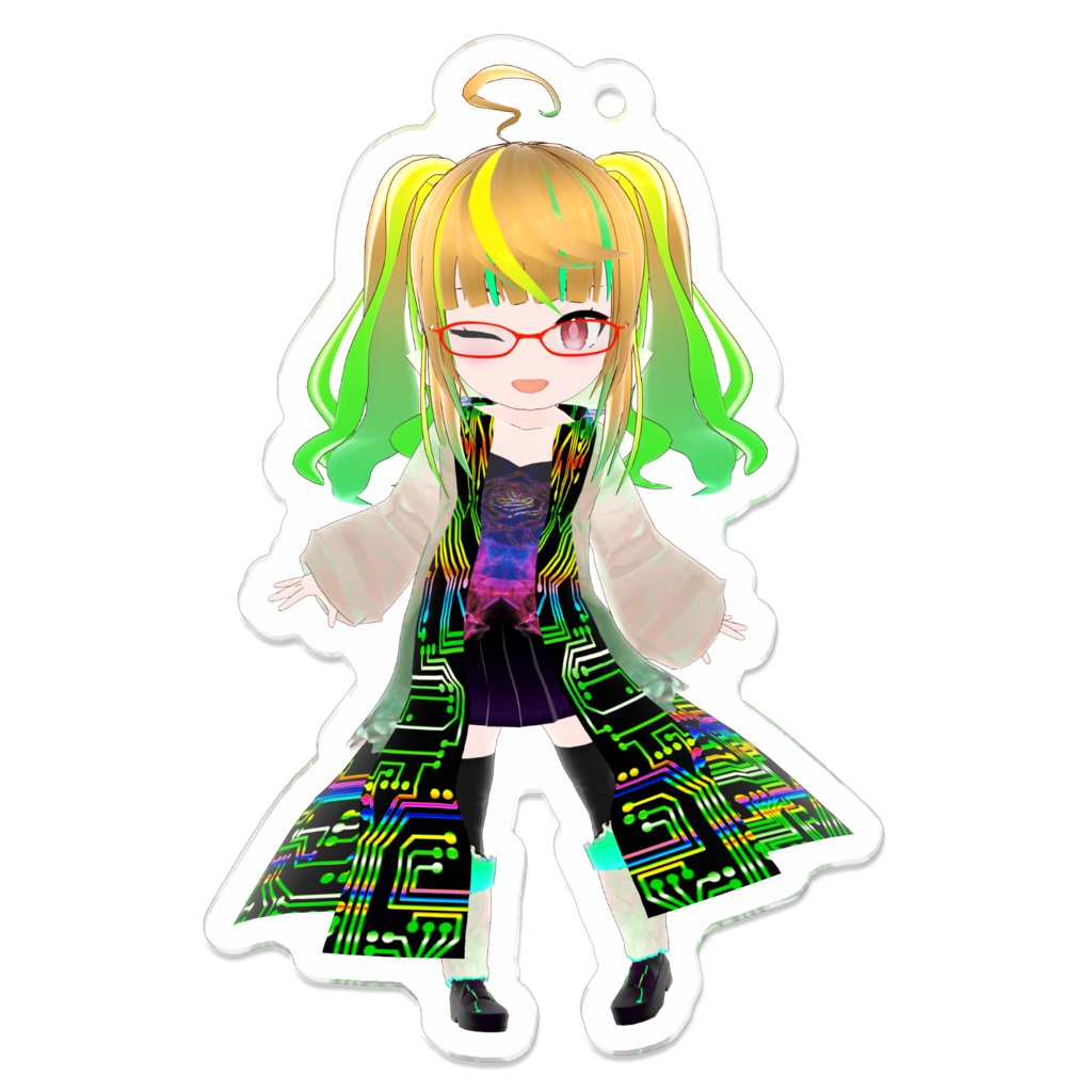 ばらかねちびキャラアクリルキーホルダー(Newデフォルト衣装1-B)