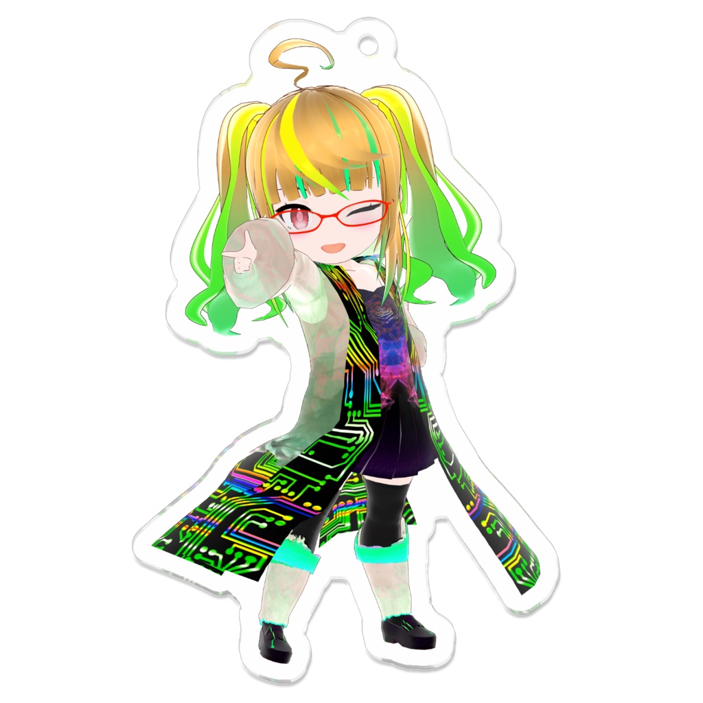 ばらかねちびキャラアクリルキーホルダー(Newデフォルト衣装1-A)