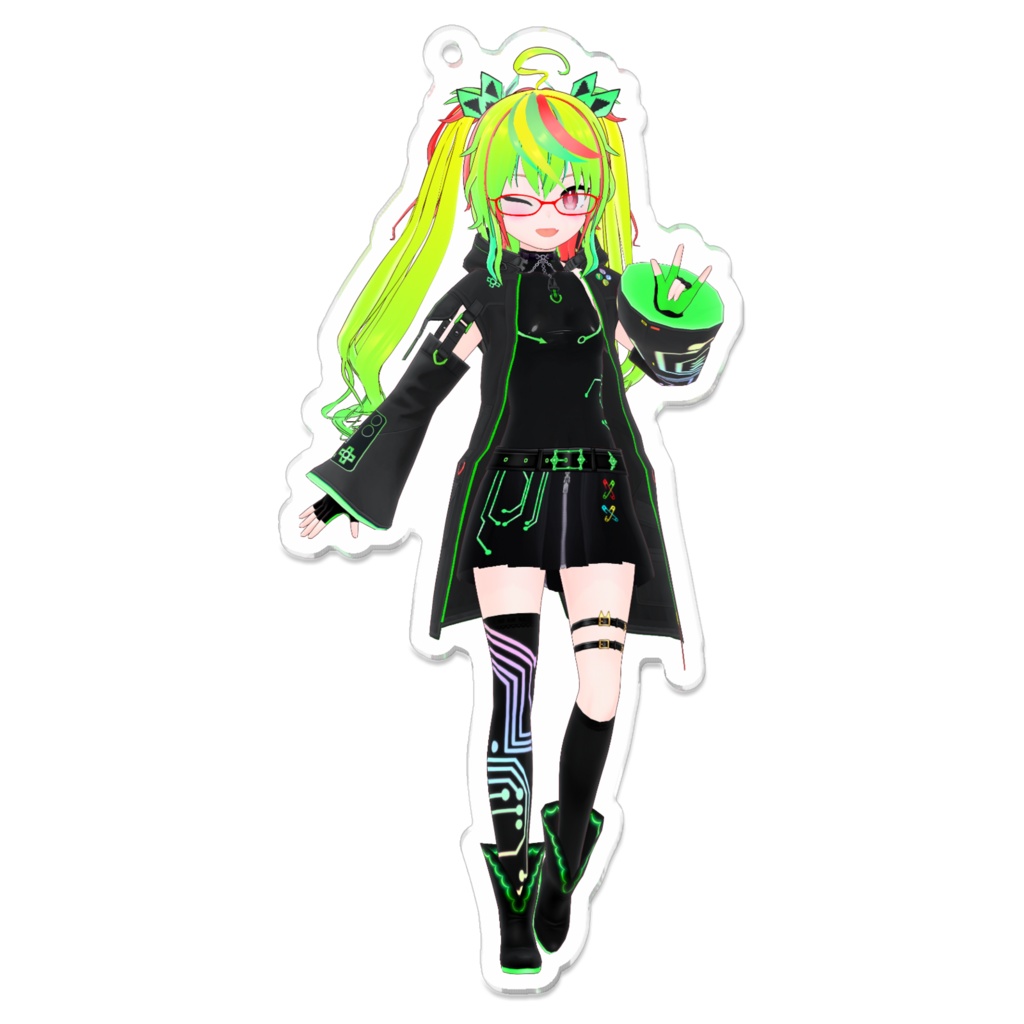 ばらかねリアル等身アクリルキーホルダー(7周年衣装B)