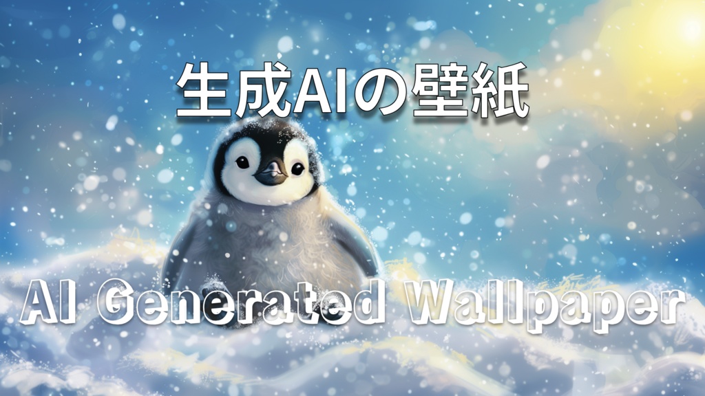 Cute Penguin in Snow