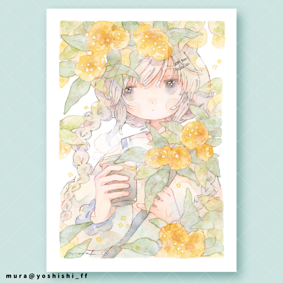 額装原画［甘い風］