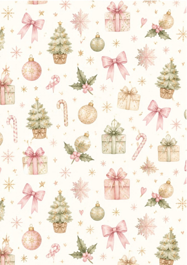 Sweet Pastel Christmas|パステルクリスマス デジタルペーパー