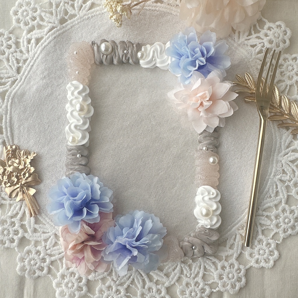 【ブロマイドケース】ブルーフラワー