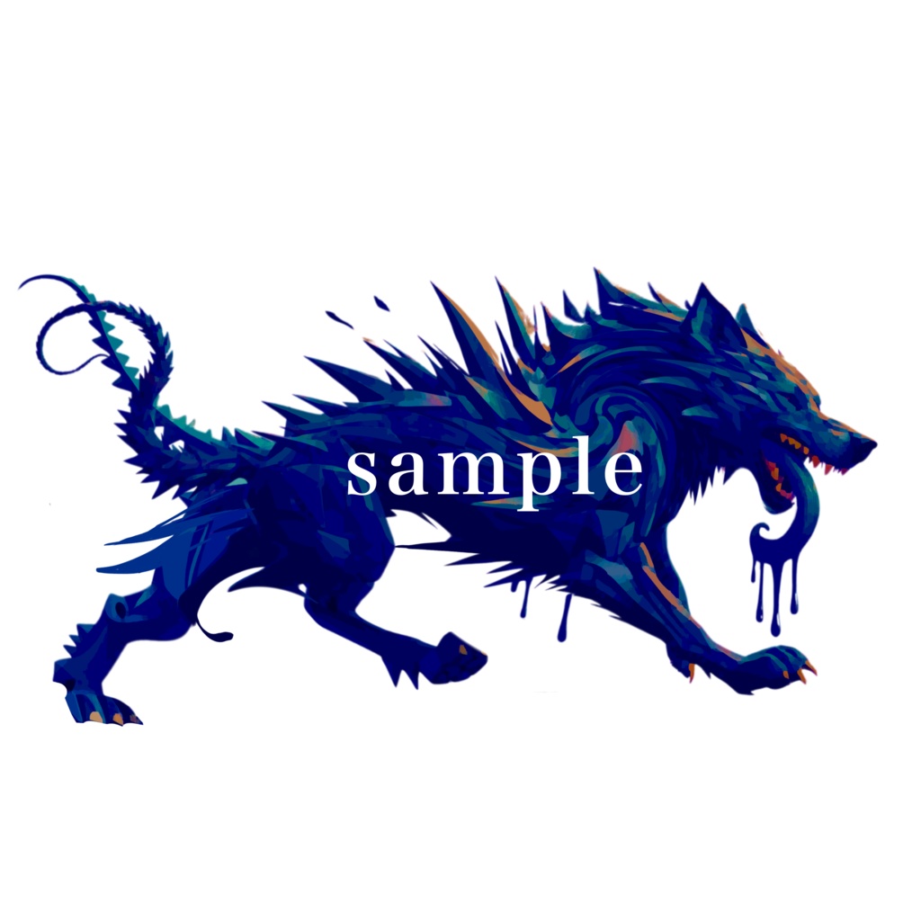 【神話生物素材】　ティンダロスの猟犬　