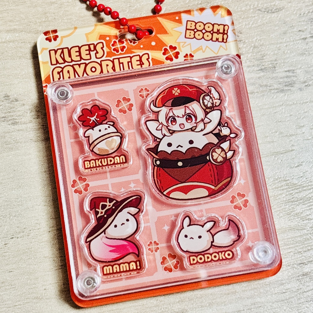 クレーパッケージ風アクリルキーホルダー
