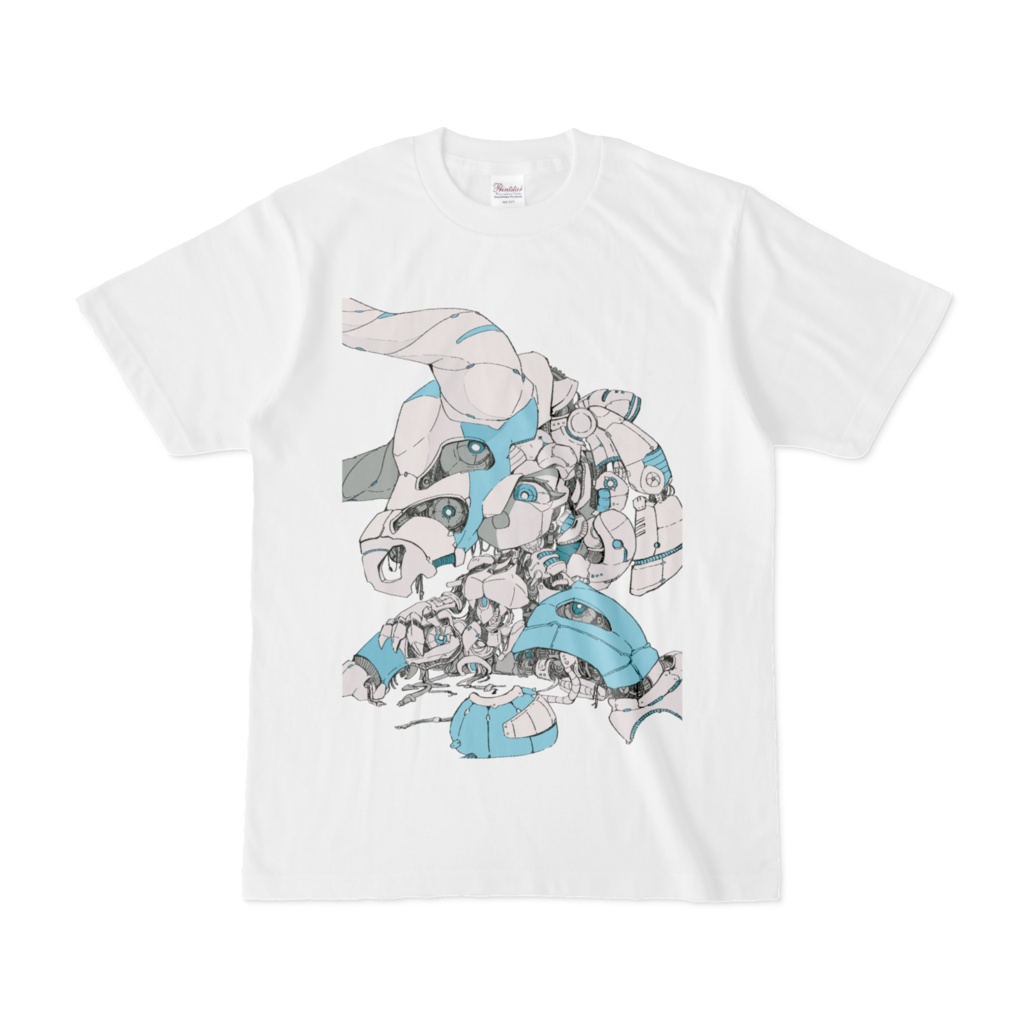 恐竜の機械娘Tシャツ