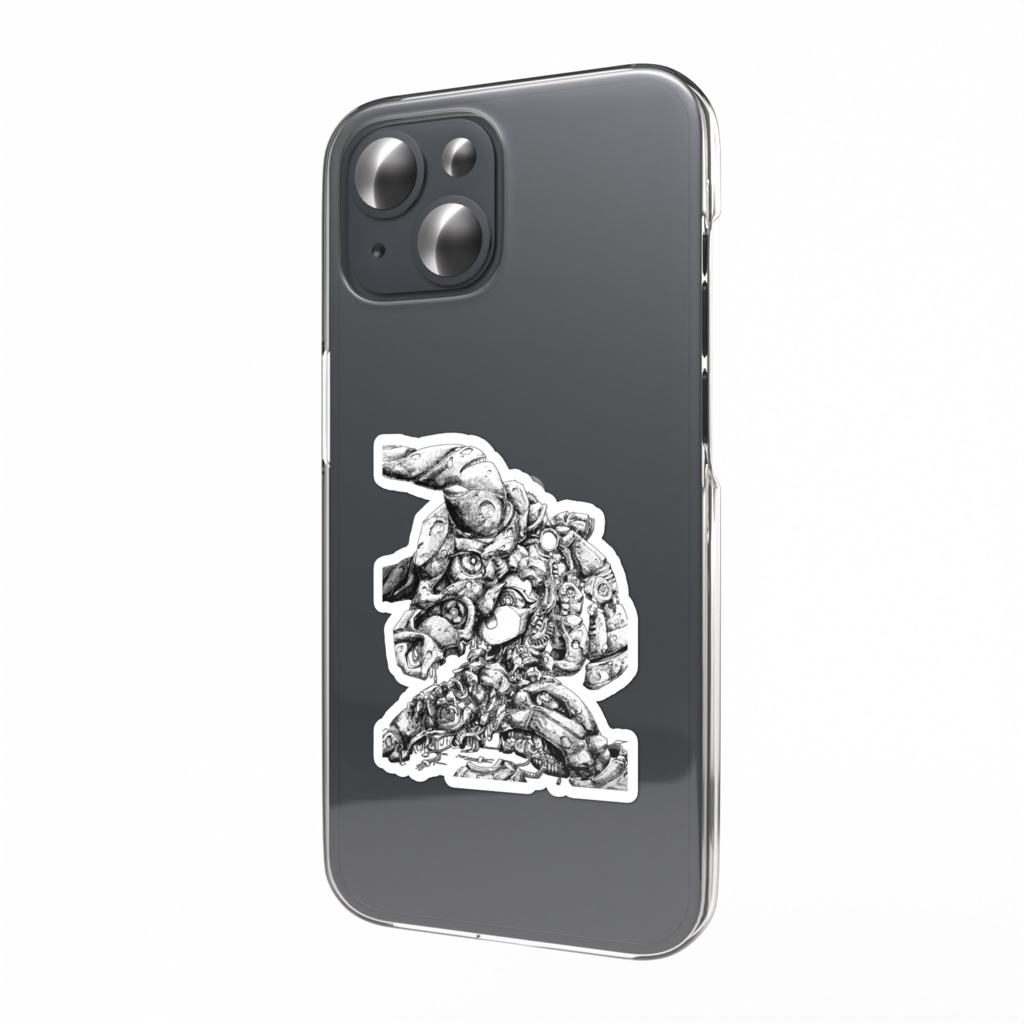 機械少女_恐竜_ステッカー