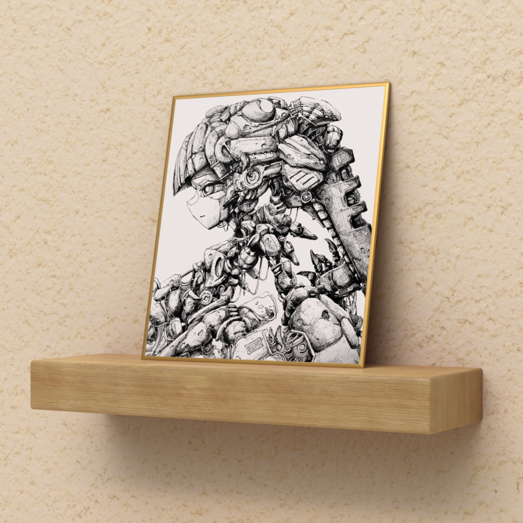 機械少女_ぬらりひょん_複製色紙