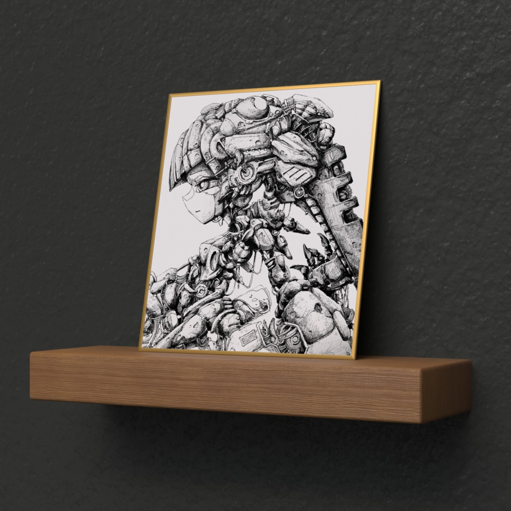 機械少女_ぬらりひょん_複製色紙