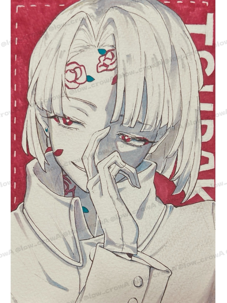 イラスト原画 椿「美徳」