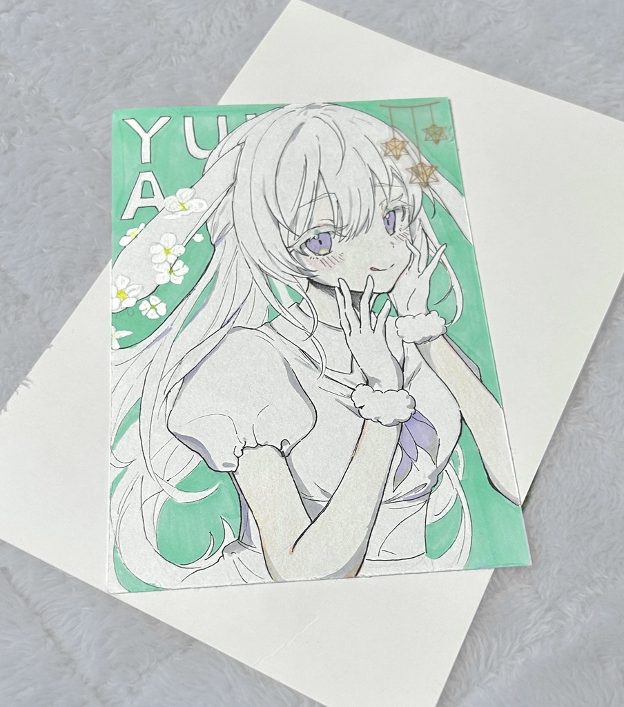 イラスト原画 雪柳「愛らしさ」