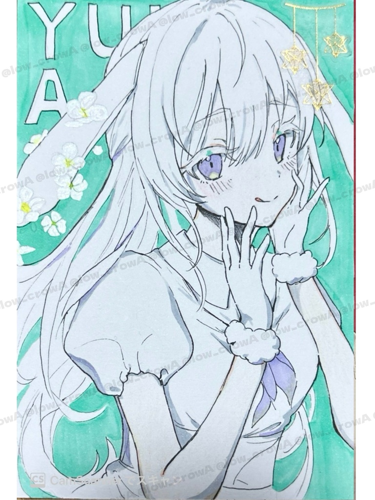 イラスト原画 雪柳「愛らしさ」