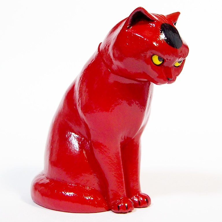 ソフビ版「魔よけ猫」えぼし柄 全3色