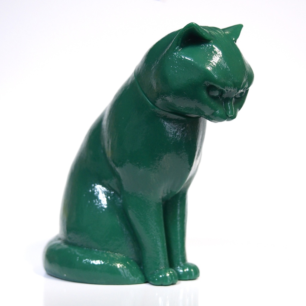 ソフビ版「魔よけ猫(未塗装/ブランク)」 全4種類