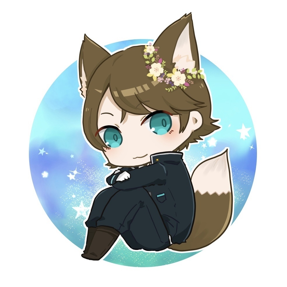 狐王子アクリルバッジ