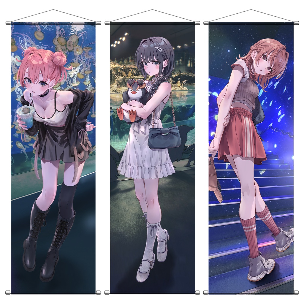 【C108受注】等身大タペストリー〈水族館デートver.〉