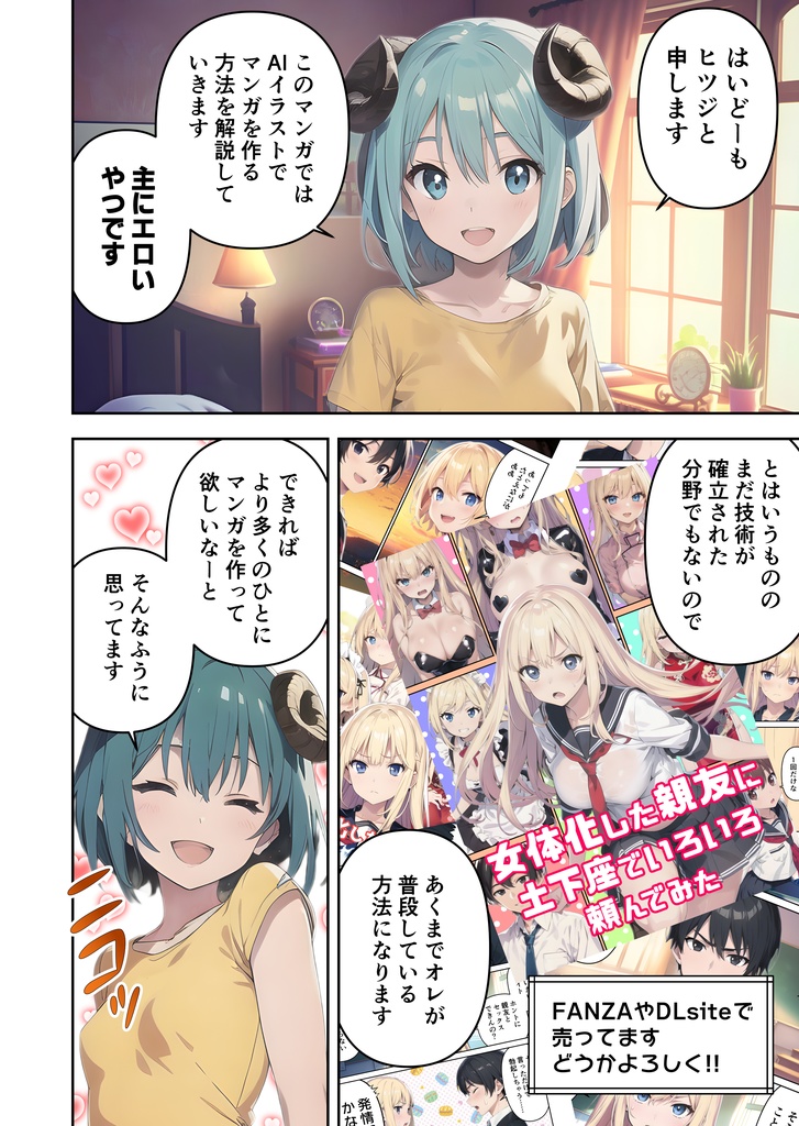 AIイラストで(エロ)マンガを作ろう!!