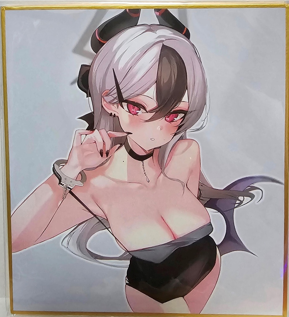 Ｃ１０４　ブルーアーカイブ　カヨコ　直筆メッセージ付きオリジナルミニ色紙
