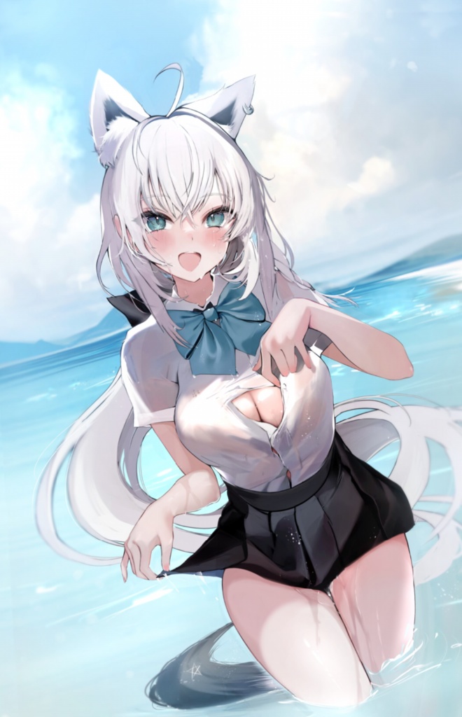 Ｃ１０２　白上フブキ　オリジナルクリアファイル