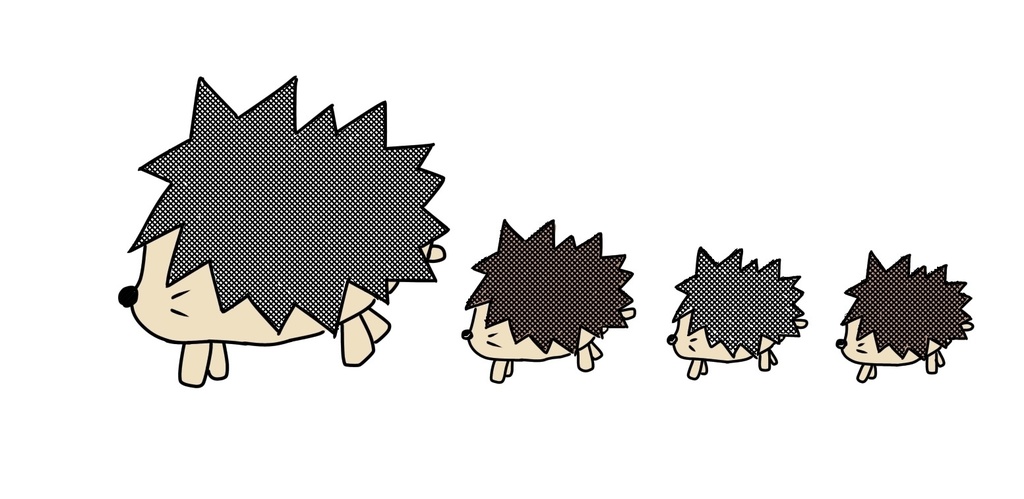 お散歩ハリネズミ