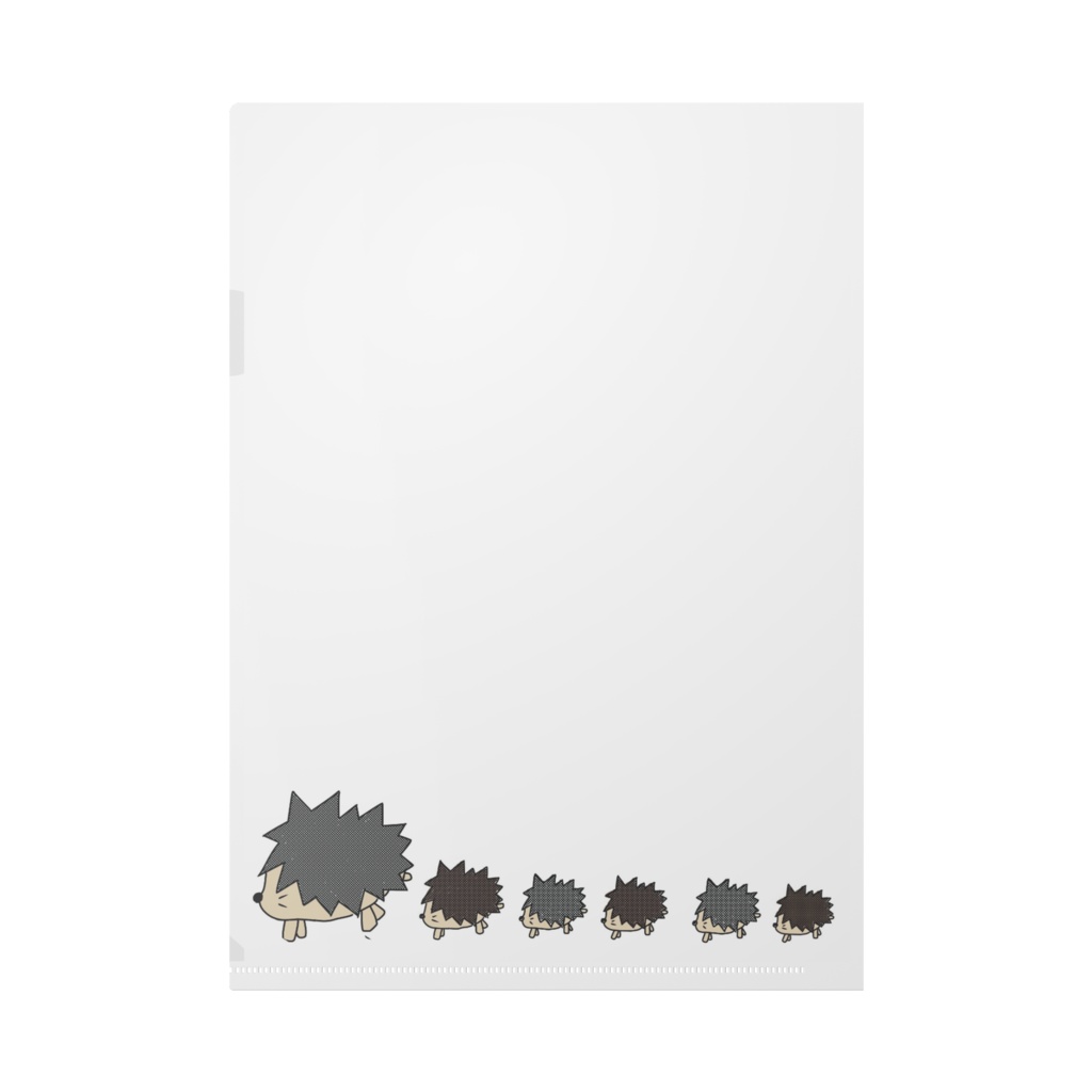 お散歩ハリネズミシリーズ クリアファイル