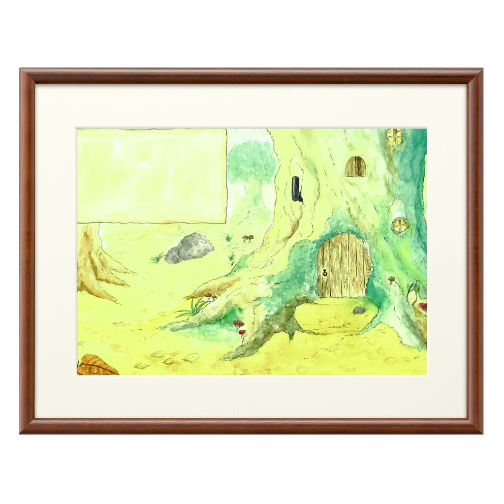 絵本「とこしえ森の冒険」複製原画