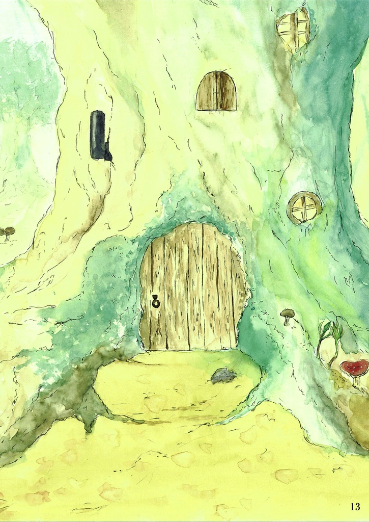 絵本「とこしえ森の冒険」複製原画