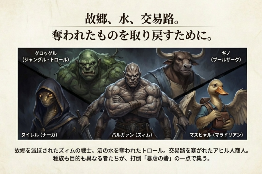 モンスター!モンスター!TRPG ソロ・アドベンチャー『暴虐の砦』