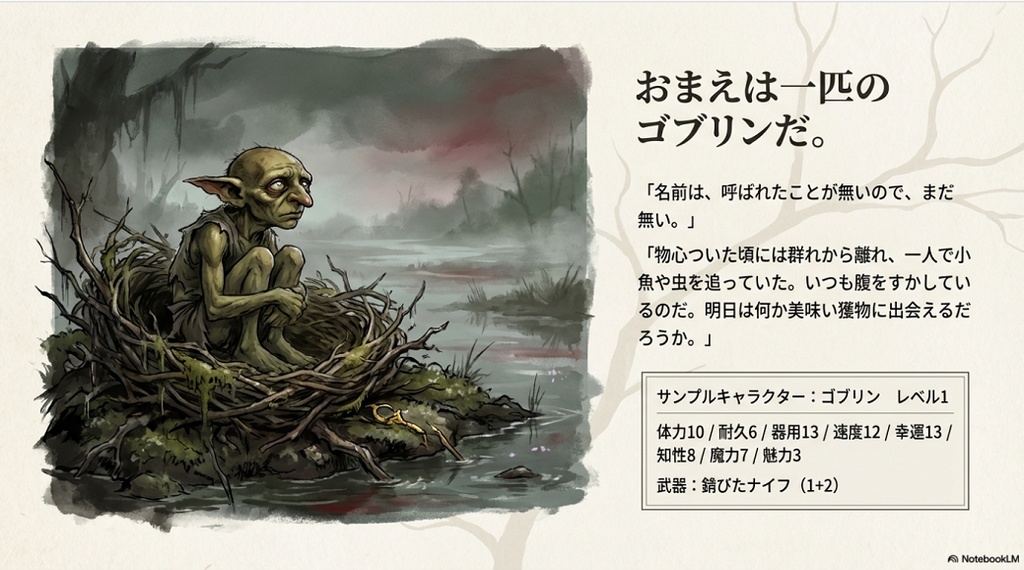 モンスター!モンスター!TRPG ソロアドベンチャー『沼をめぐる冒険~闇の蛇奇譚~』